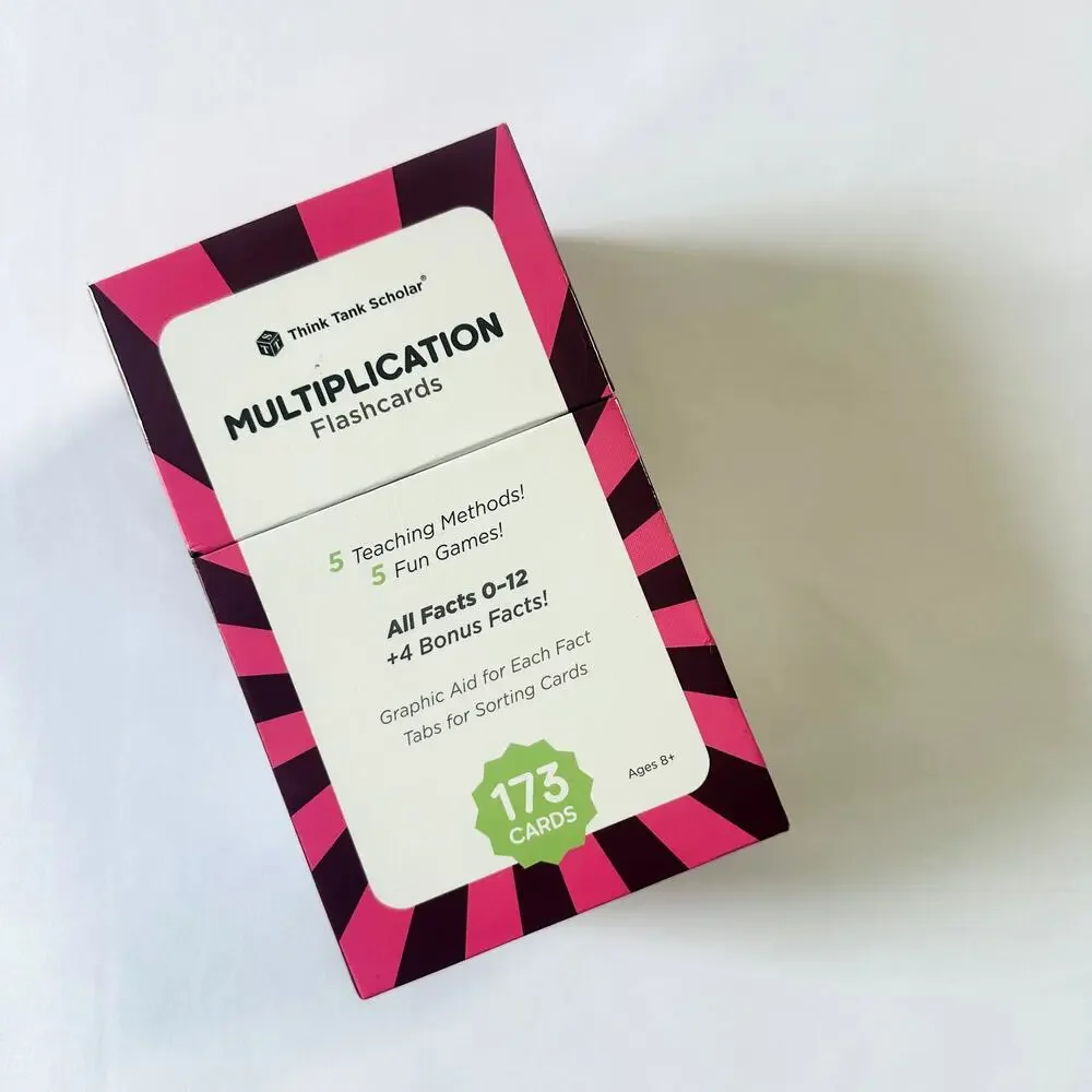 NWOT Think Tank Scholar Multiplication Flashcards 173 Card Set
